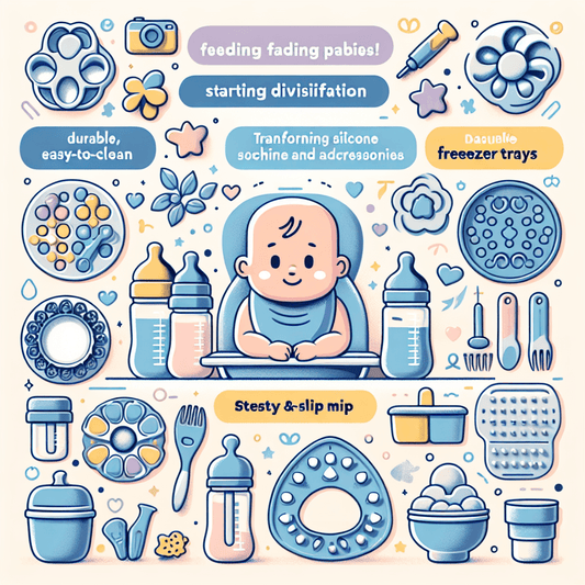 Ghidul Esențial pentru Diversificarea și Alimentația Bebelușului: Accesorii din Silicon pentru o Masă Sigură și Practică