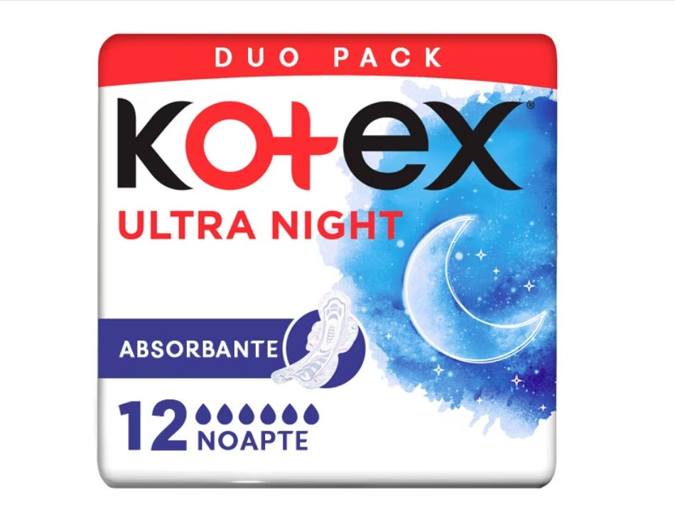 Absorbante Kotex Ultra Night, 12 buc infant-ro