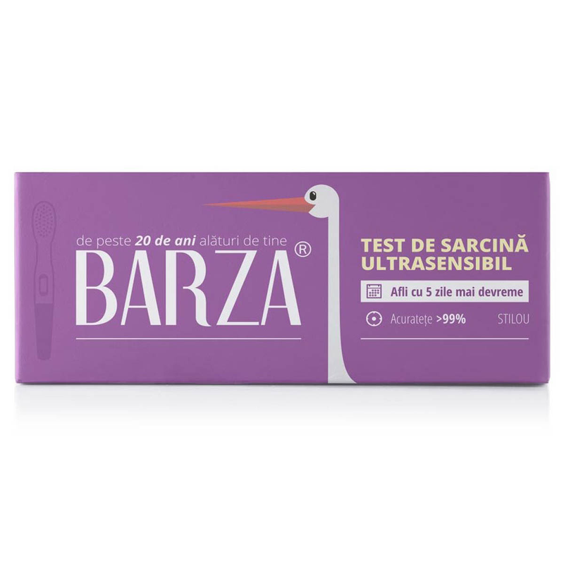 BARZA Card Ultra Sensitive, test de sarcina, stilou infant-ro