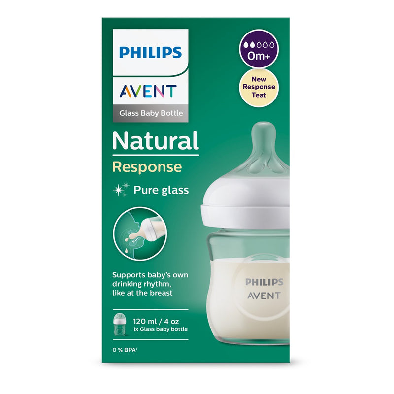 PHILIPS Avent, biberon, natural response, sticla, 1 luna+, 120 ml infant-ro