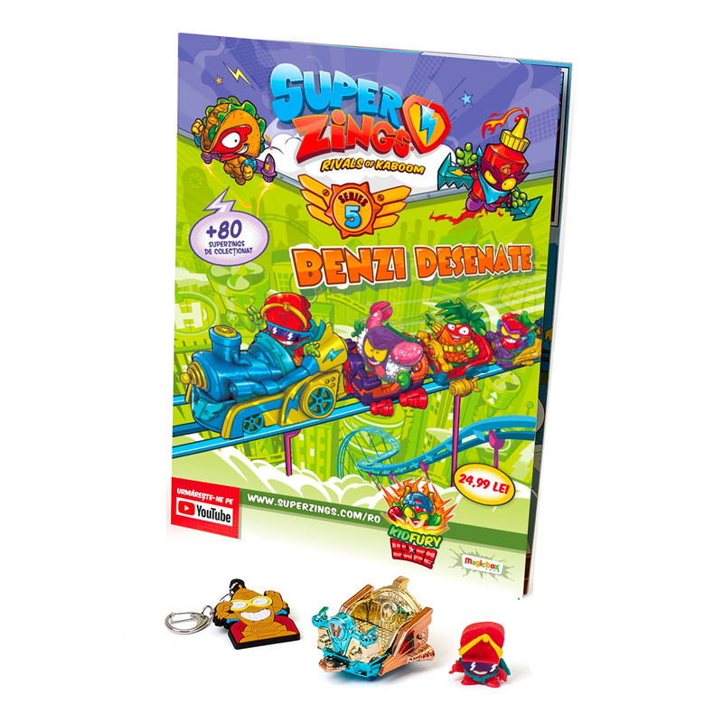 SUPERZINGS Surpriza, set de joaca, Superzings 5 - Revista + jucarii infant-ro