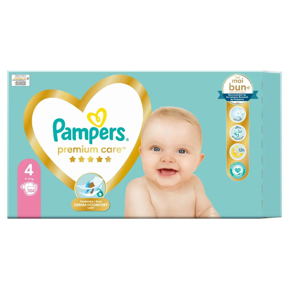 Scutece Pampers Premium Care , 9-14 kg, MArimea Nr.4 infant-ro