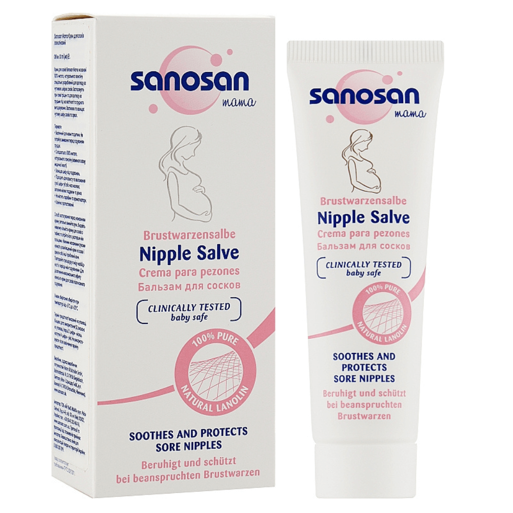 Unguent cu lanolina pentru mameloane, 30ml, Sanosan infant-ro