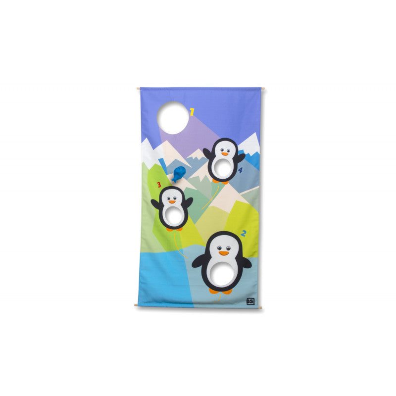 Hraneste pinguinii, joc de aruncare la tinta, BS Toys