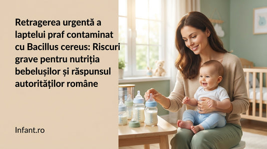 Retragerea urgentă a laptelui praf contaminat cu Bacillus cereus: Riscuri grave pentru nutriția bebelușilor și răspunsul autorităților române