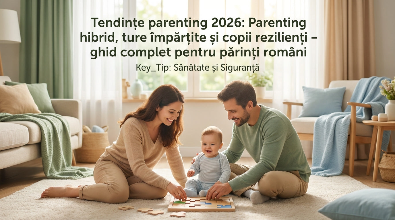 Tendințe parenting 2026: Parenting hibrid, ture împărțite și copii rezilienți – ghid complet pentru părinți români
