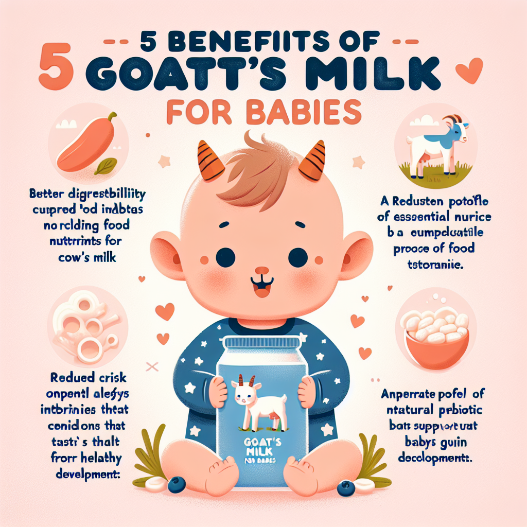 5 Beneficii Ale Consumului de Lapte de Capră la Bebeluși Infant.ro