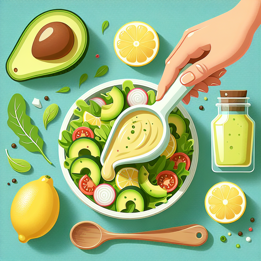 Dressing cu Avocado și Lămâie: Rețetă Perfectă pentru Salate Infant.ro