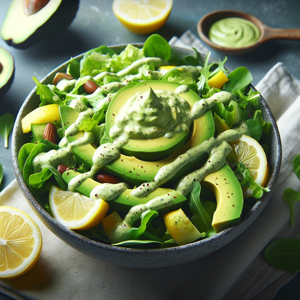 Dressing cu Avocado și Lămâie: Rețetă Perfectă pentru Salate Infant.ro