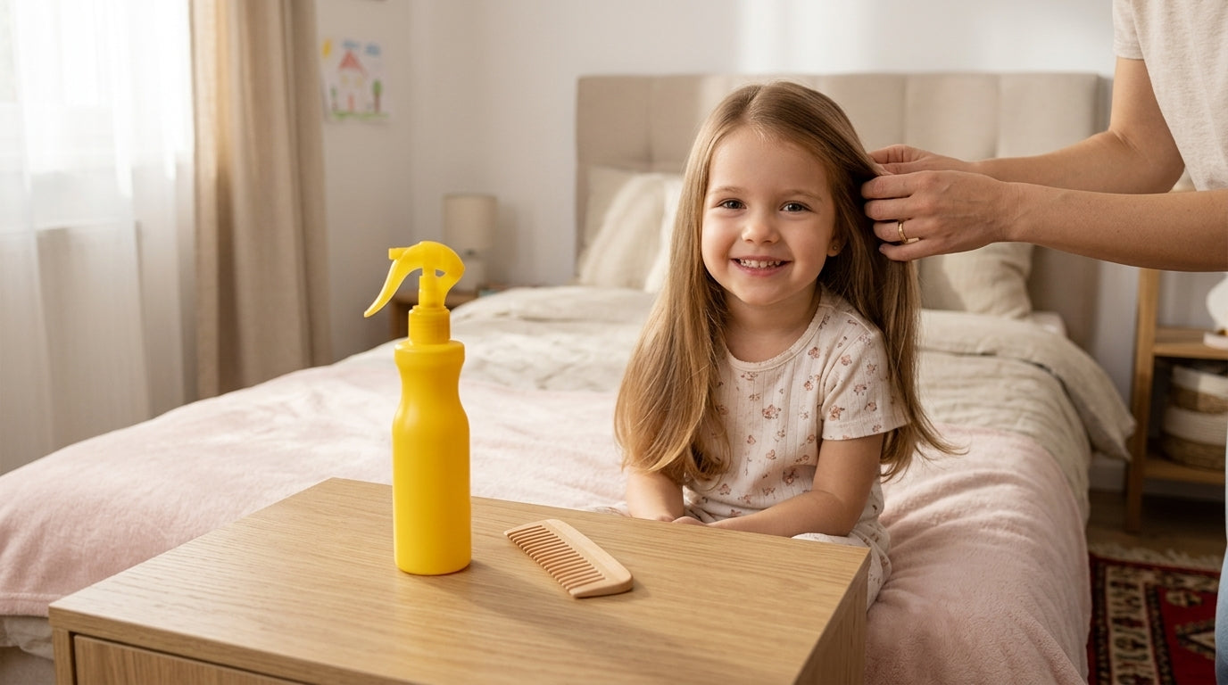 DALIN Spray, balsam de par, pieptanare usoara pentru descurcarea parului, 200 ml – produs pentru îngrijirea părului copiilor
