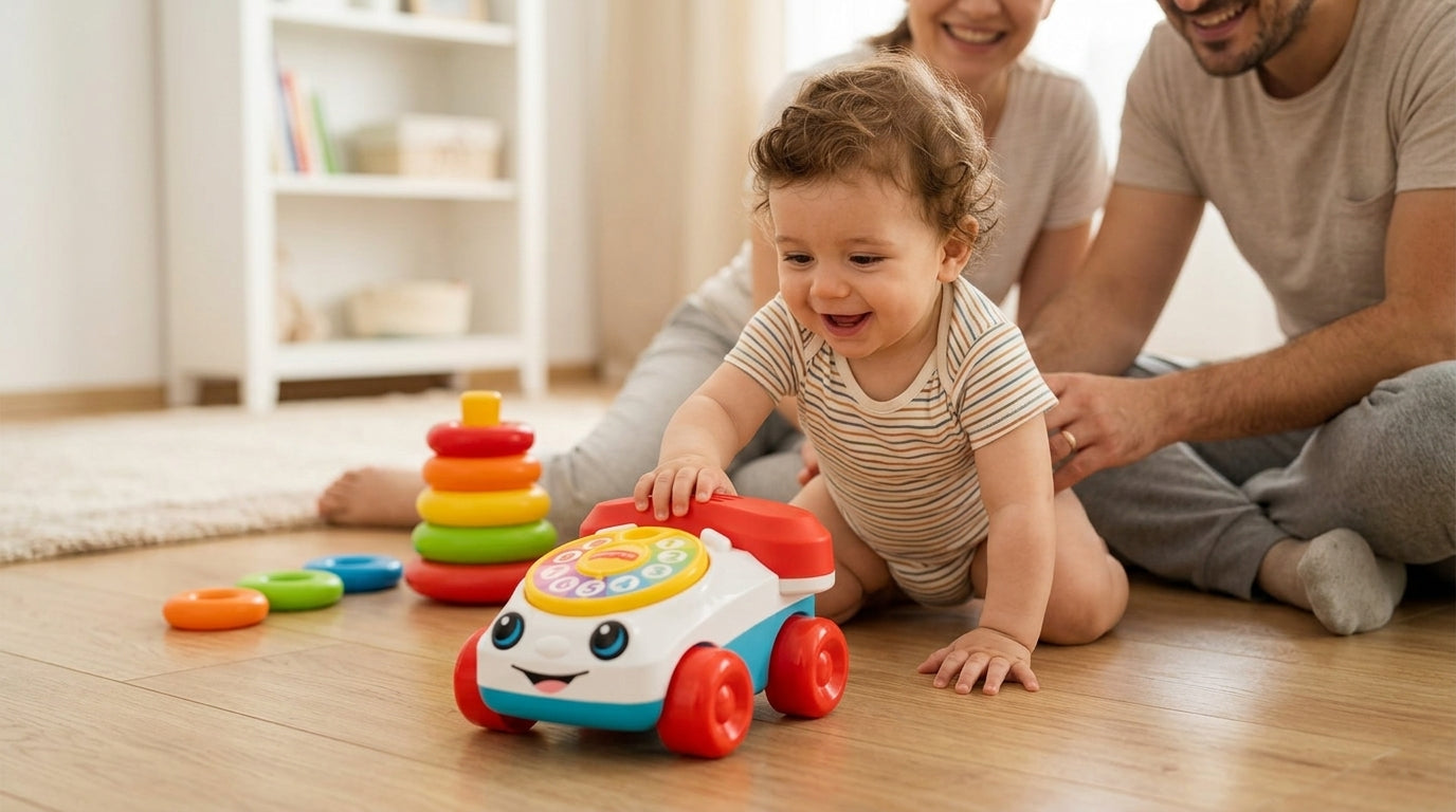 Fisher Price Jucarie Interactiva Vehicul Telefon – jucărie educativă pentru bebeluși