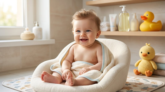 Bebeluș cu samponul Dalin Baby