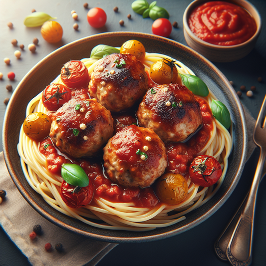 Chifteluțe din Pui cu Spaghete și Sos de Tomat: Rețetă pentru Copii