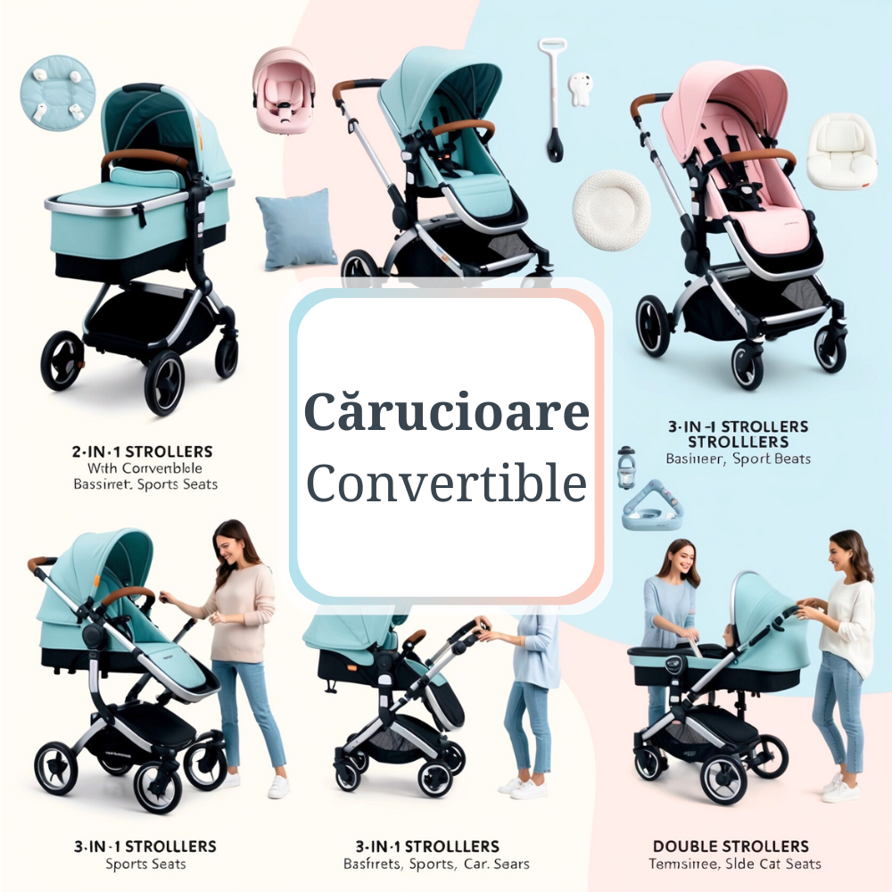 Cărucioare convertible pentru flexibilitate maximă de la Infant.ro