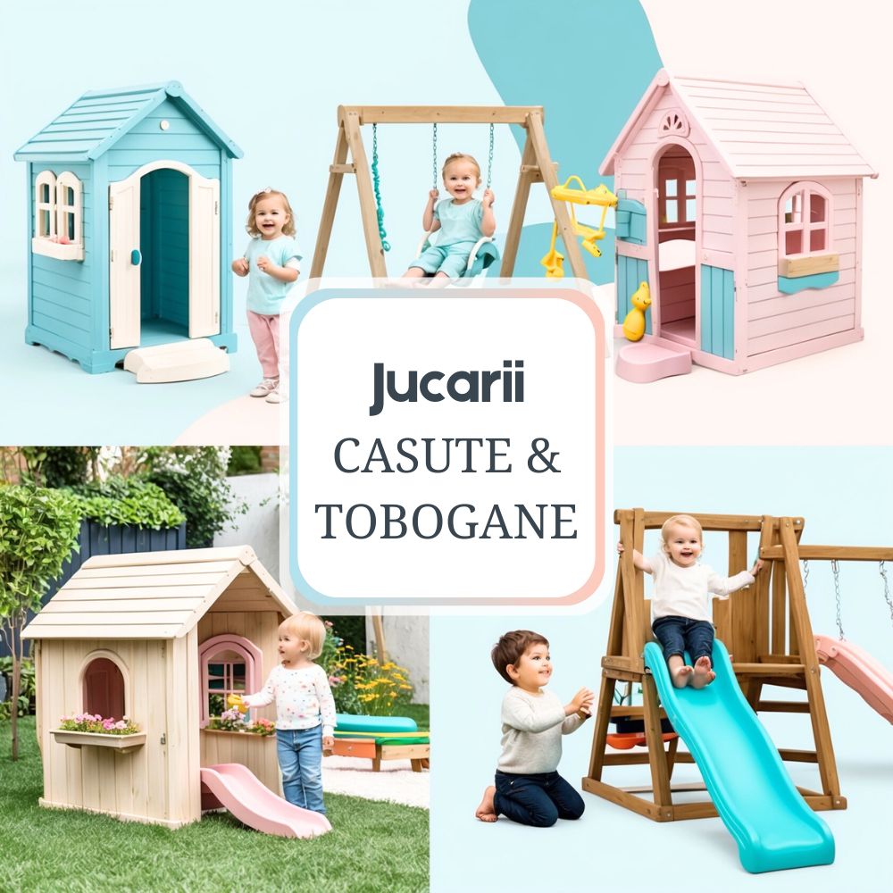 Căsuțe și tobogane pentru grădină pentru copii de la Infant.ro