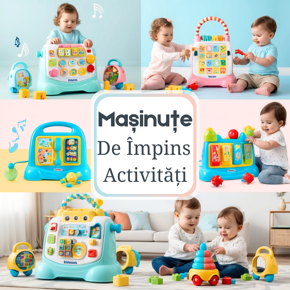 Jucării de împins cu activități pentru dezvoltare și joacă de la Infant.ro