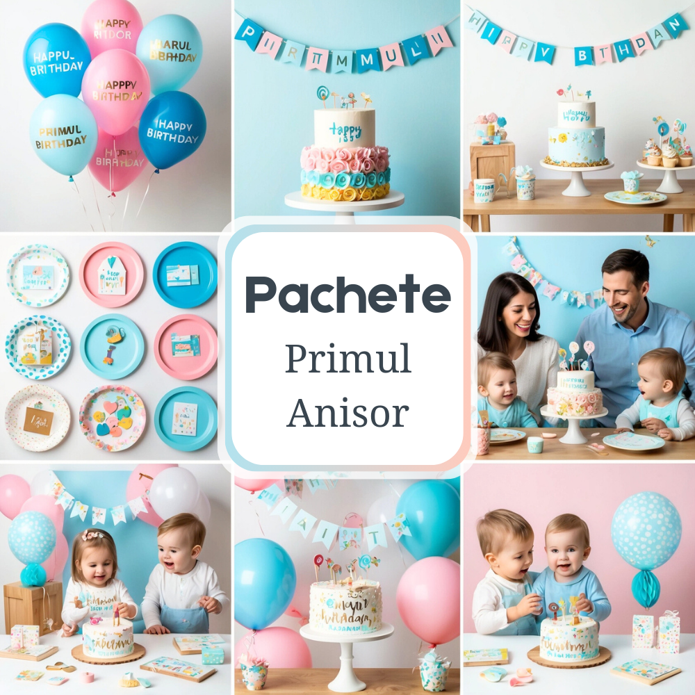 Pachet Primul Anisor Produse pentru sărbătorirea primei aniversări de la Infant.ro