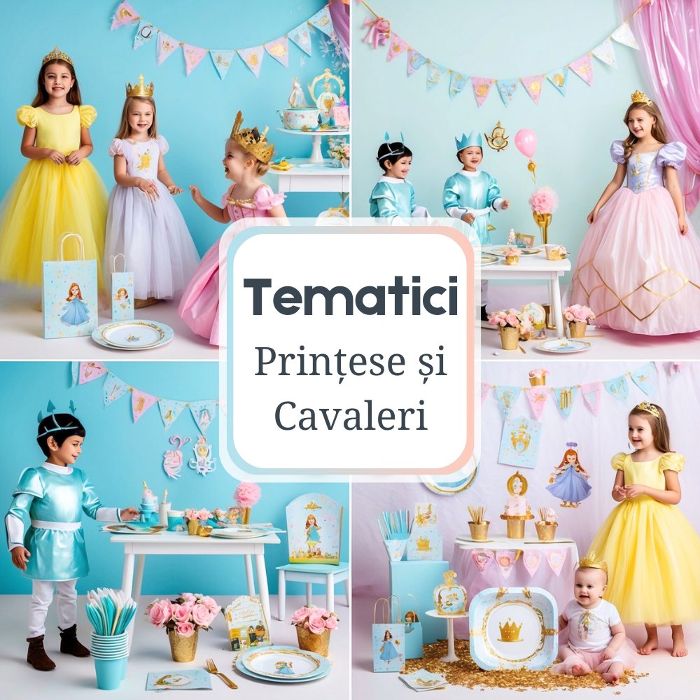 Petrecere Prințese și Cavaleri Costume și decorațiuni tematice de la Infant.ro