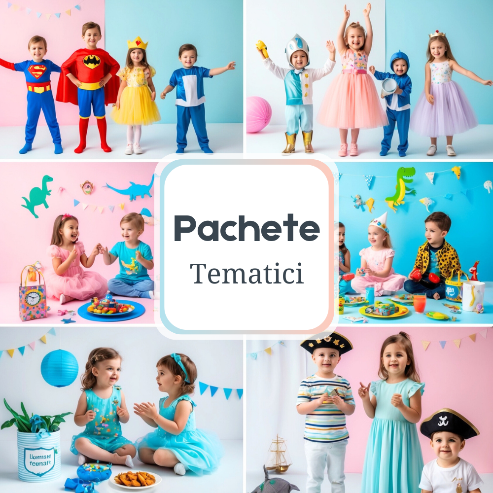 Tematici Petreceri Copii: Supereroi, Prințese, Subacvatic, Dinozauri, Spa, Pirați