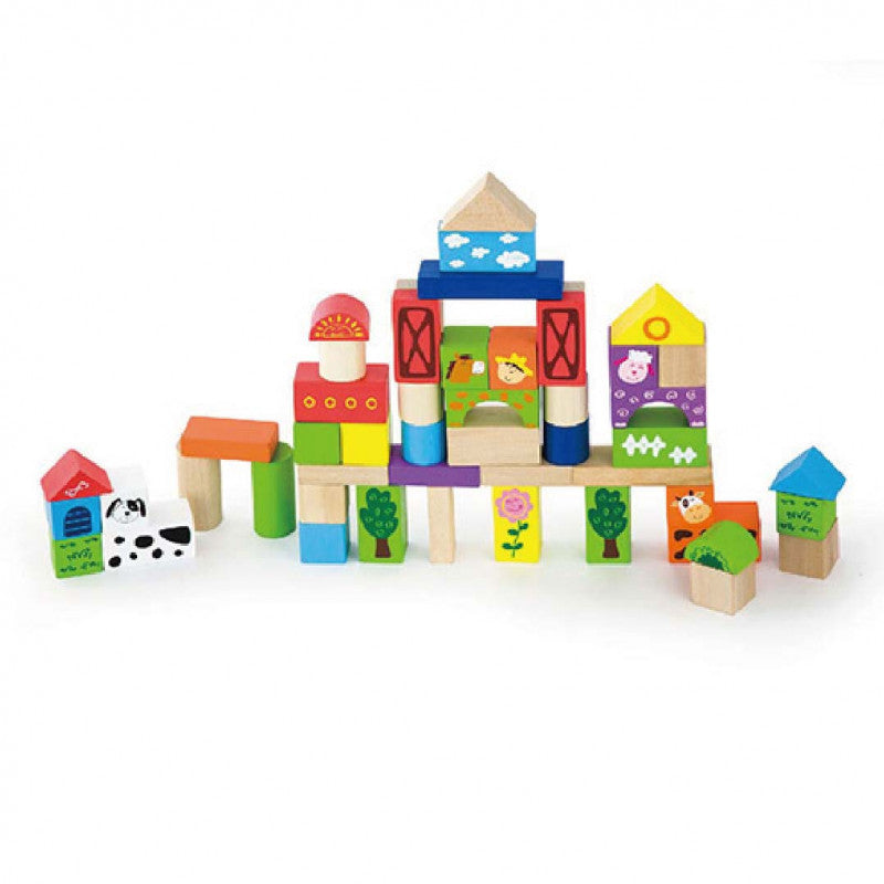 Set cuburi Ferma, 50 de piese, Viga - Imagine 1 [ps:3f24bf59-9acc-45a4-a89f-094e7c2e2267]