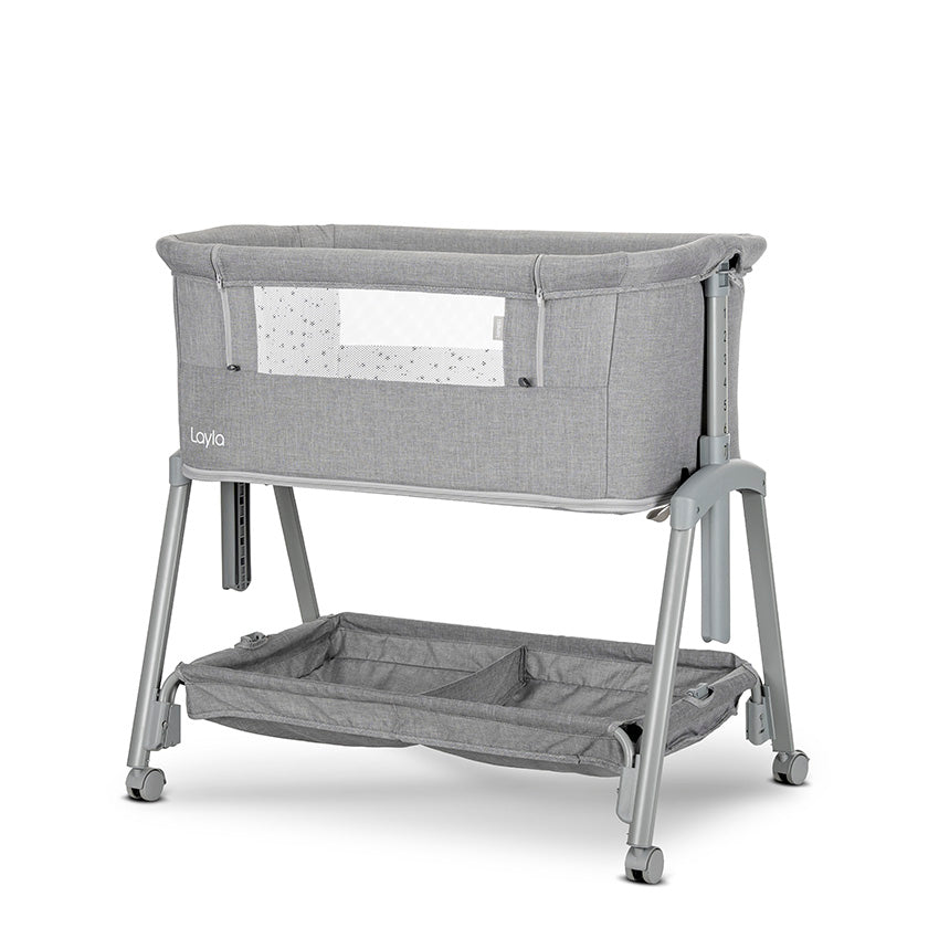 Pătuț Co-Sleeper Lorelli Layla 2 în 1, Black | infant.ro - Grey (1) [ps:dec646ff-84f5-4d41-87e4-7ca0b44ba374]