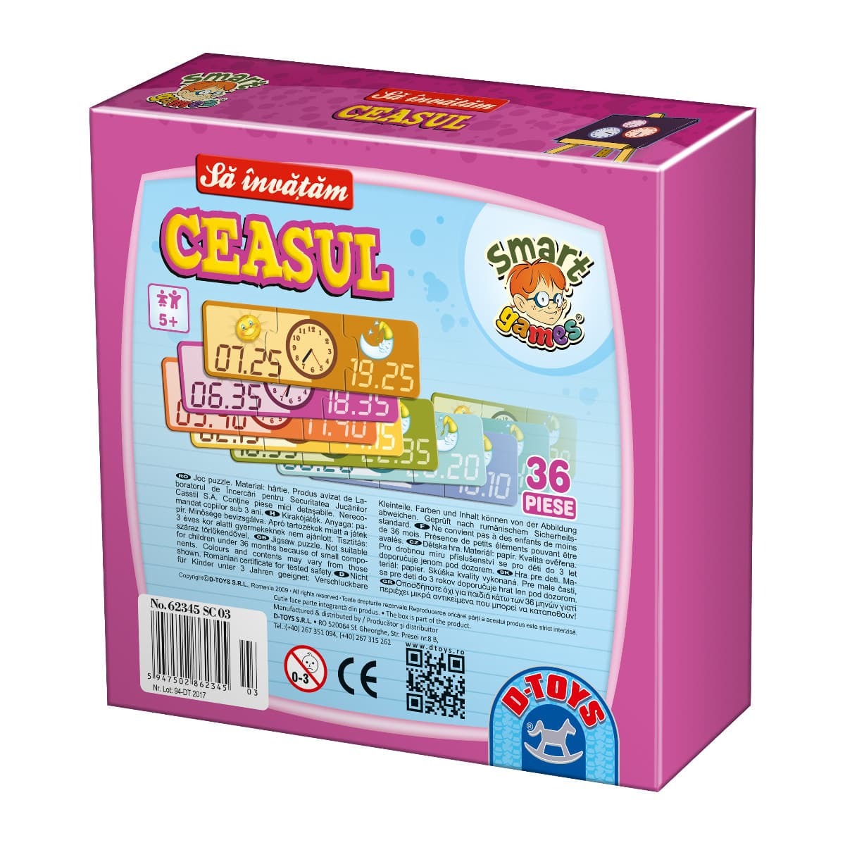 D-TOYS Să învățăm ceasul - Joc Educativ pentru Copii - Default Title (1) [ps:09d81ec9-d6f6-4aae-b104-5326858aa0ef]