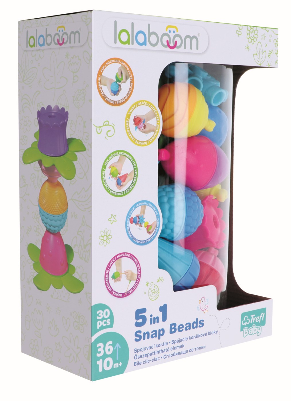 LALABOOM JOC DE DEZVOLTARE BEBE MONTESSORI 30 PIESE Trefl - Imagine 1 [ps:0821a105-d328-4d85-a13b-554183dae331]