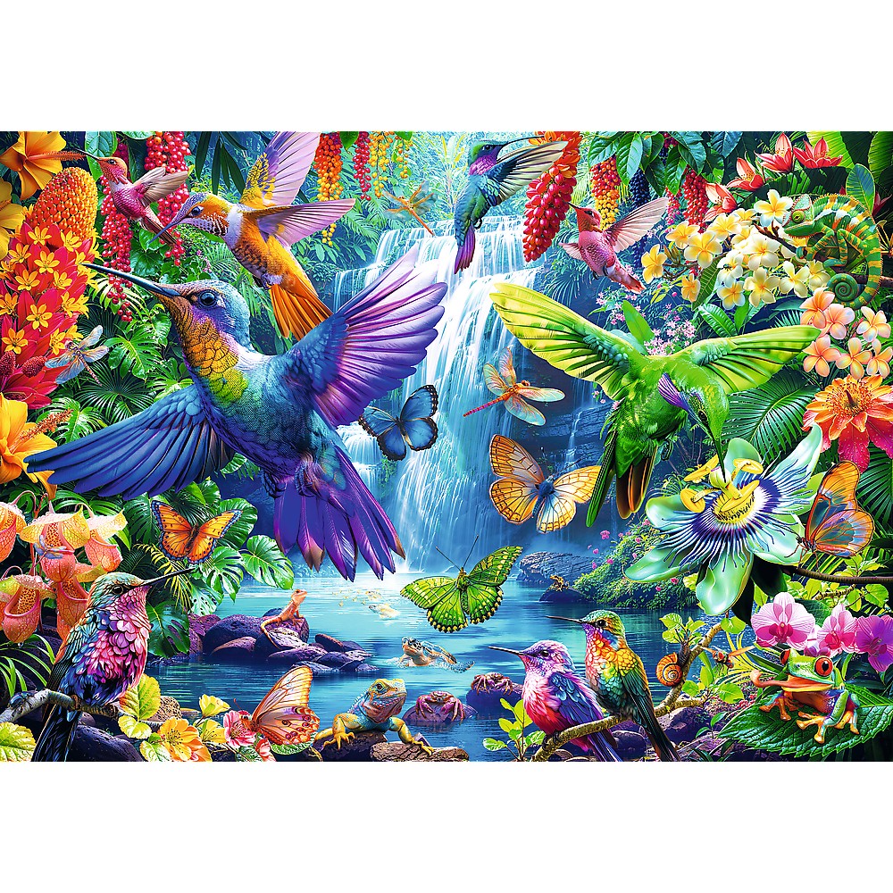 PUZZLE TREFL 1000 COLIBRI TROPICALI - Colibri Tropicali (1) [ps:42daf4fa-2f27-461a-98dc-602ae9b6535f]