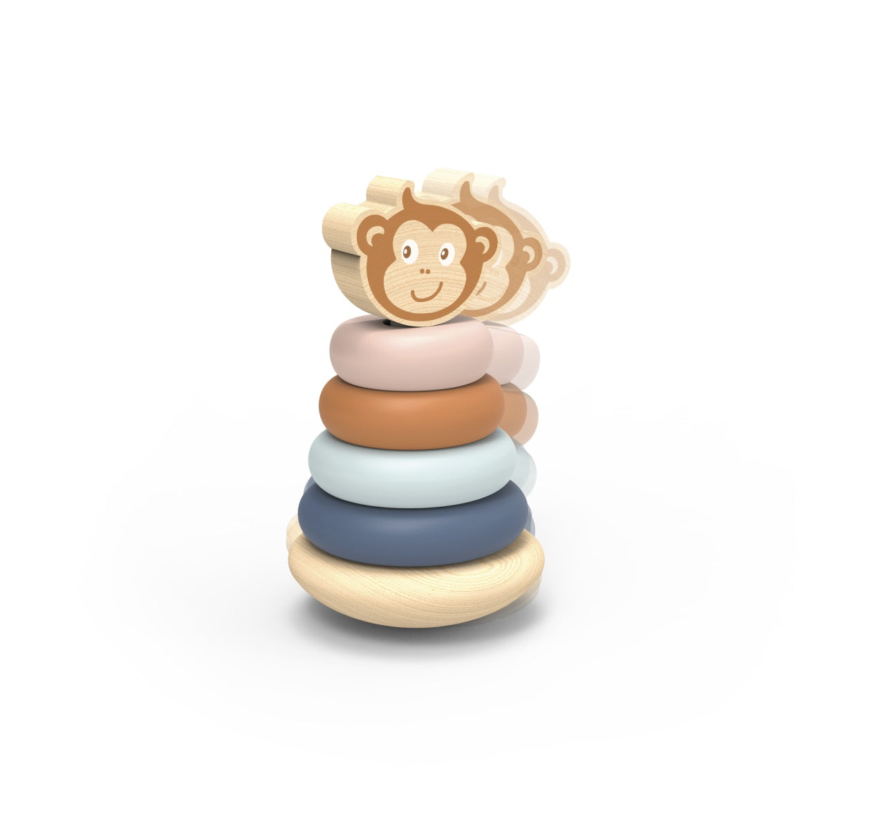 Jucărie Lemn Stivuire Roly-poly Speedy Monkey - Default Title (1) [ps:52eafa36-32de-4433-8f9e-5066f2e6a020]