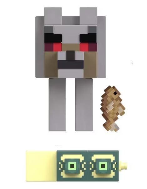 MINECRAFT CRAFT A BLOCK FIGURINA STRONGHOLD HOSTILE WOLF 8CM [ps:e6fe18bb-bb98-4d2f-b41f-e57d32739fed]