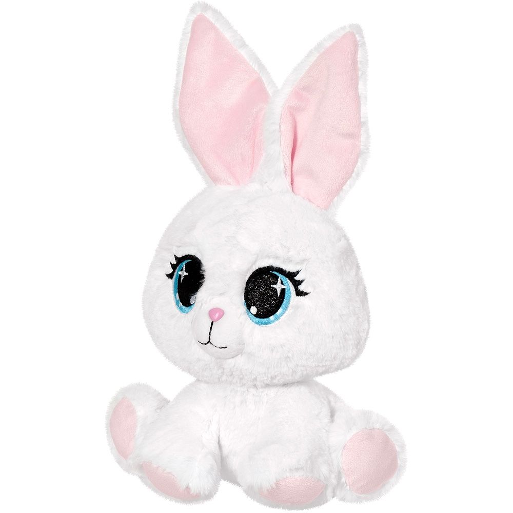 PLUS IEPURAS MILA ROZ 25CM PLUSURI STIP - Alb [ps:a7076cd1-5fbe-4de4-8dfd-6d9156903e78]