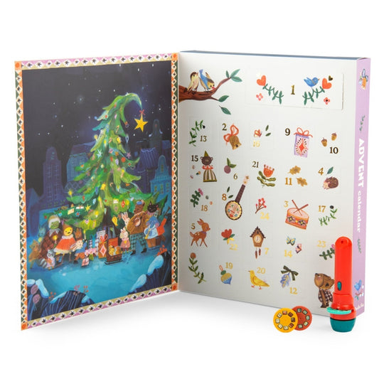 Calendar de Advent Lanterna si 23 de discuri cu povesti Minouchkas Moulin Roty [ps:d7a85515-2996-4099-82f8-5d584cf3dca2]