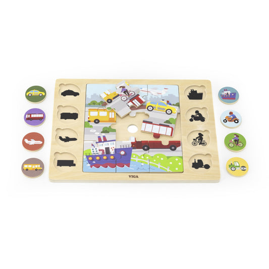 Puzzle Gaseste si Potriveste, Mijloace de Transport, Viga - Imagine 1 [ps:76b5b39d-e380-4118-8970-6f85f2422b2d]