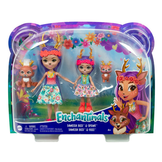 ENCHANTIMALS SET PAPUSI SURORI SI ANIMALUTELE LOR - Imagine 1