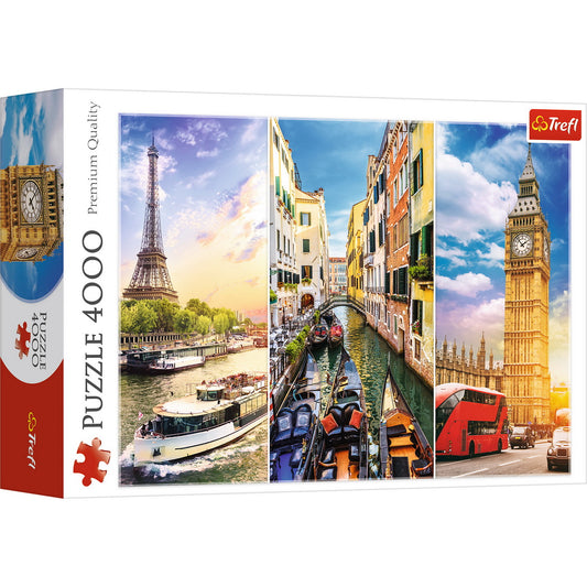 PUZZLE TREFL 4000 CALATORIE IN EUROPA - Imagine 1 [ps:0e7754e1-422e-4927-a8bf-73fcca9374ad]