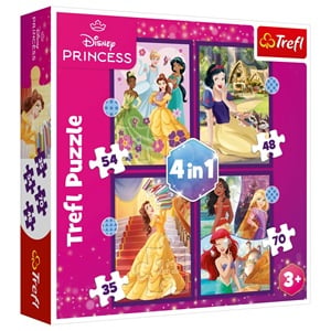 Puzzle Princess 4 in 1 Trefl - Disney, Set 4 Puzzle-uri - Default Title (1) [ps:56e69aff-639d-480d-8533-b68cc66a5f8e]