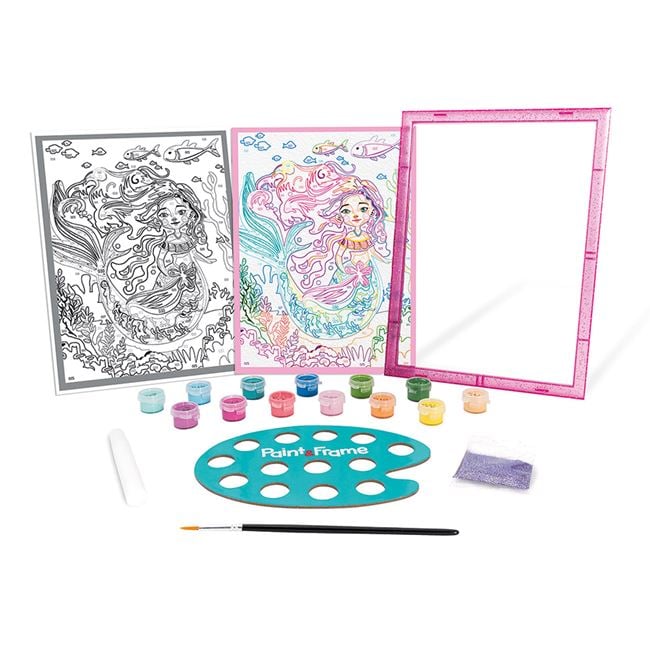 Kit Pictură cu Numere Mythical Mermaid Jumbo - Set Creativ - Default Title (1) [ps:324600c5-87be-4449-9d9b-a2e8288104a9]