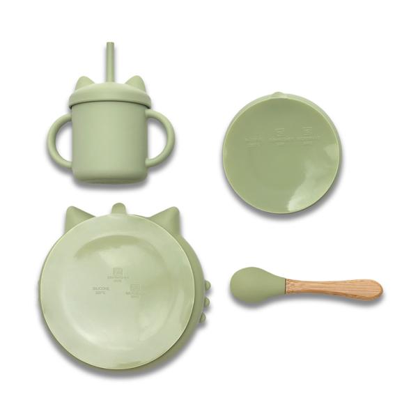 Set Hranire Lorelli Silicon, 4 Piese, Fresh Green, 6 luni+ - Fresh Green (1) [ps:ffff0178-f502-4b81-b7d6-7c363819348c]