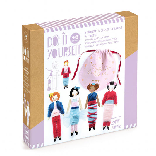Joc creativ DIY Papusi pentru vise senine, Djeco - Imagine 1
