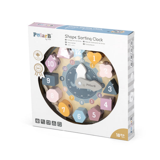 Puzzle cu ceas sortator PolarB, Viga - Imagine 1 [ps:916065ad-56cf-4862-835e-4ea3e16648cc]