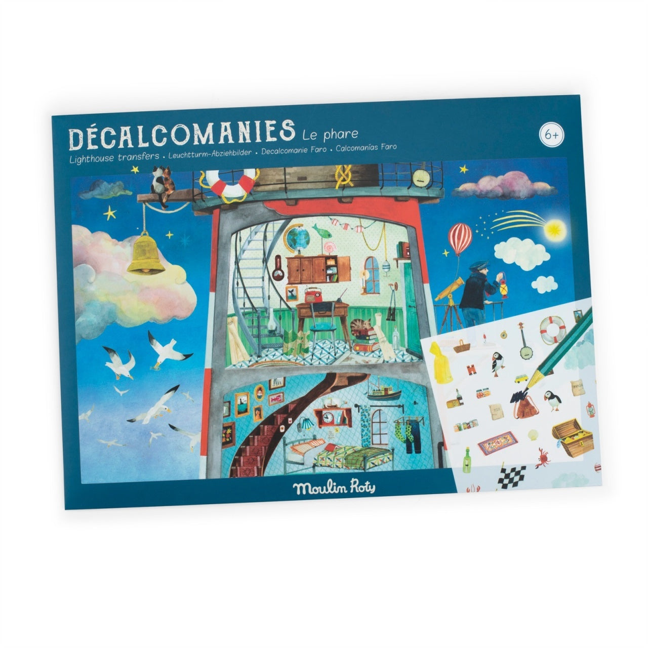 Set creativ de transfer Farul, Moulin Roty - Imagine 1 [ps:9179e56b-e3dc-4401-a008-42c50a4c7f27]
