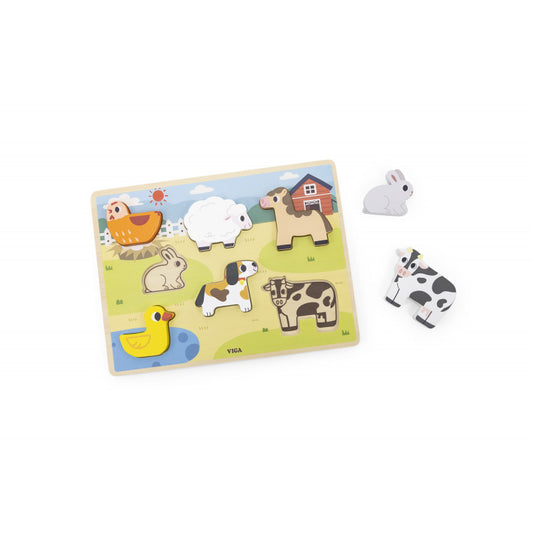 Puzzle senzorial incastrat - Ferma, Viga - Imagine 1 [ps:e7449a66-b8fc-47ee-a340-a3172548387b]