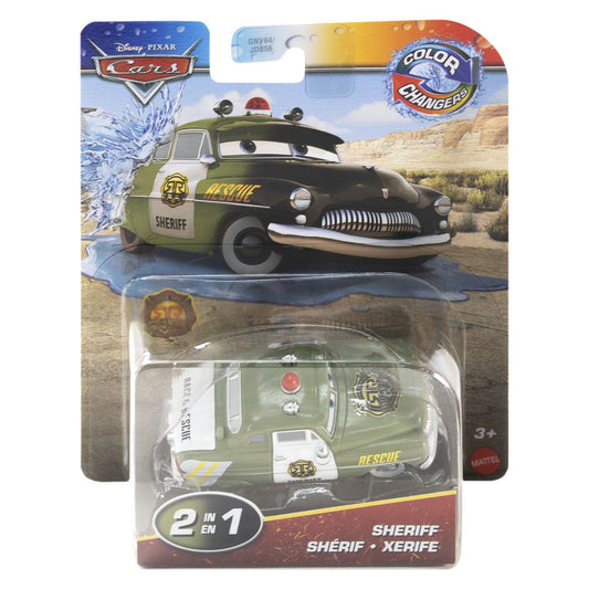 CARS MASINUTA SHERIFF CU CULORI SCHIMBATOARE Mattel - Imagine 1