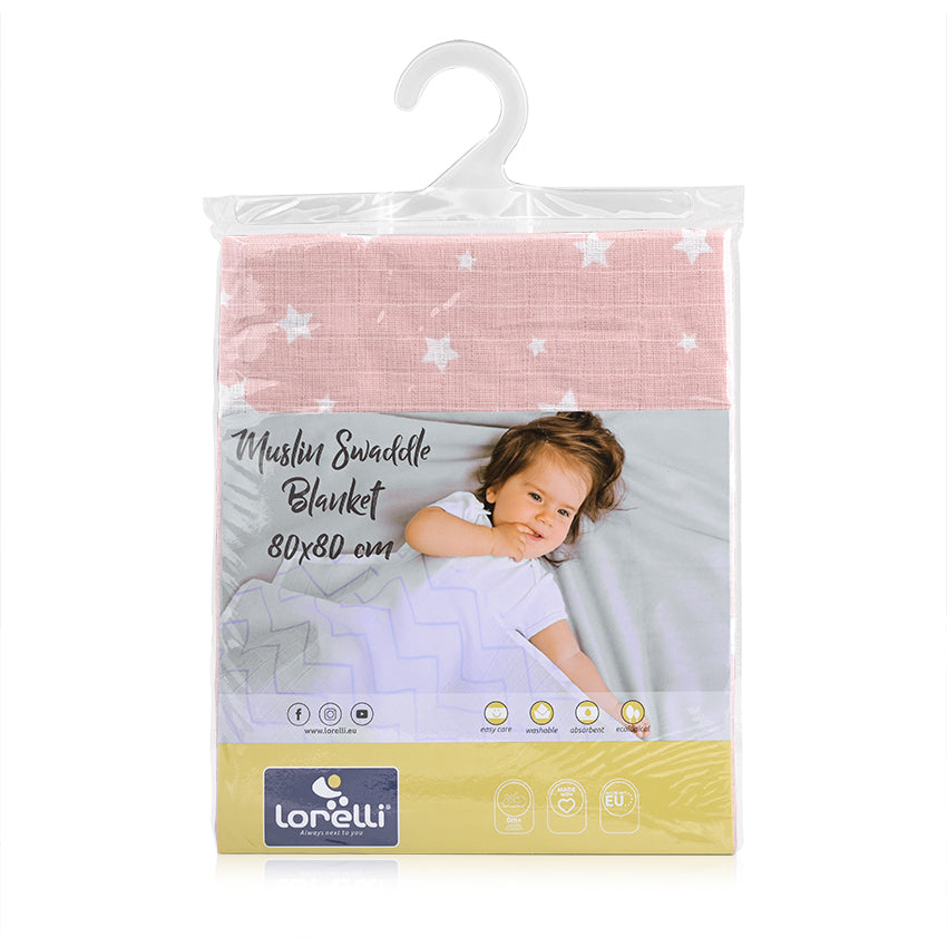 Scutec Pled Muselină Lorelli, 80x80 cm, Rose Floral - Rose with Stars (1) [ps:73bcc6d8-38a6-4ec4-a7d3-c3421cd73c1d]