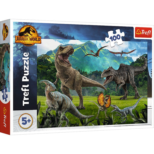PUZZLE TREFL 100 PIESE JURASSIC WORLD LUMEA DINOZAURILOR - Imagine 1 [ps:67959089-1d06-48b5-9372-d77812f2c08d]