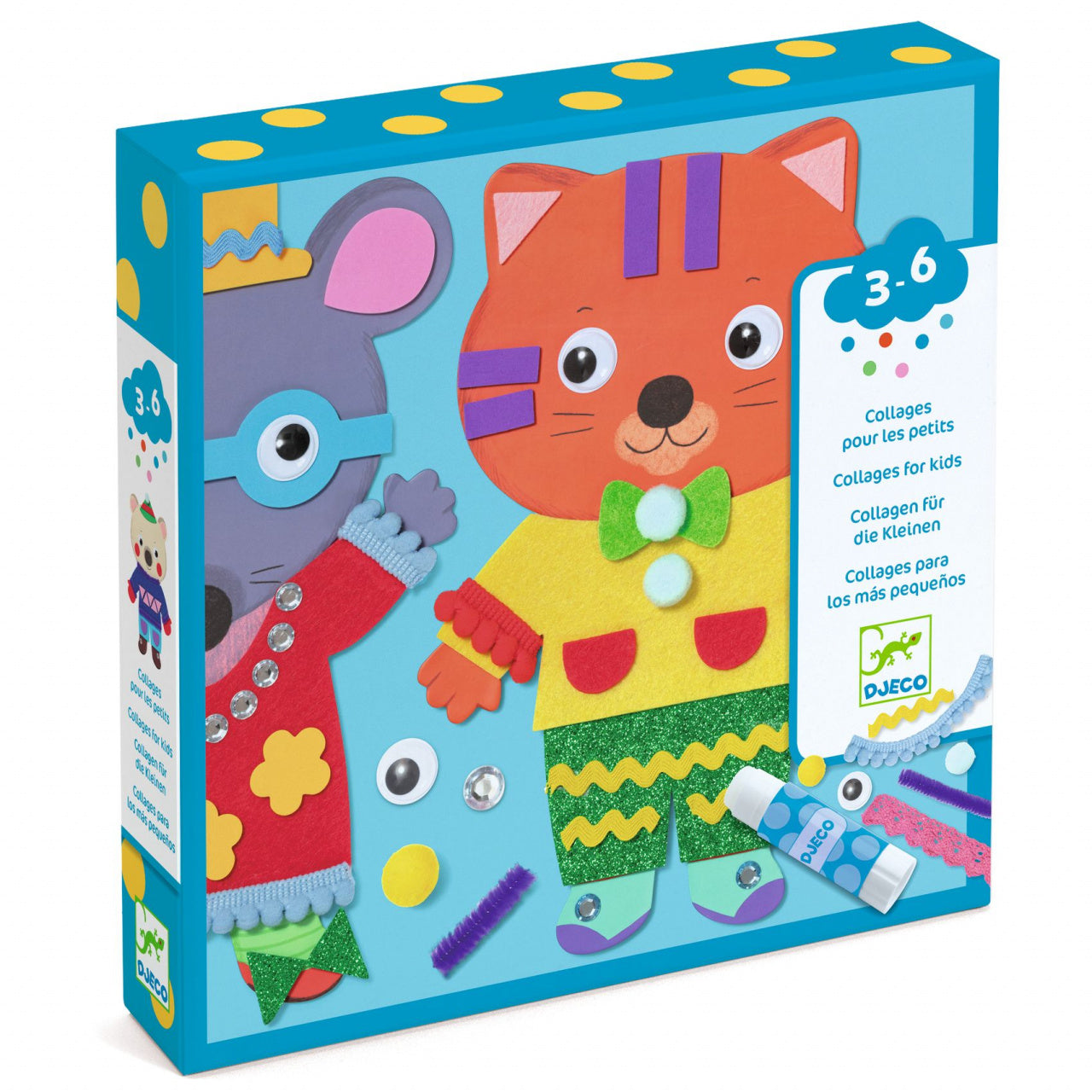 Joc creativ colaje Micii prieteni, Djeco - Imagine 1 [ps:9f7189bc-8345-424c-ad96-0a5e8a4f8946]