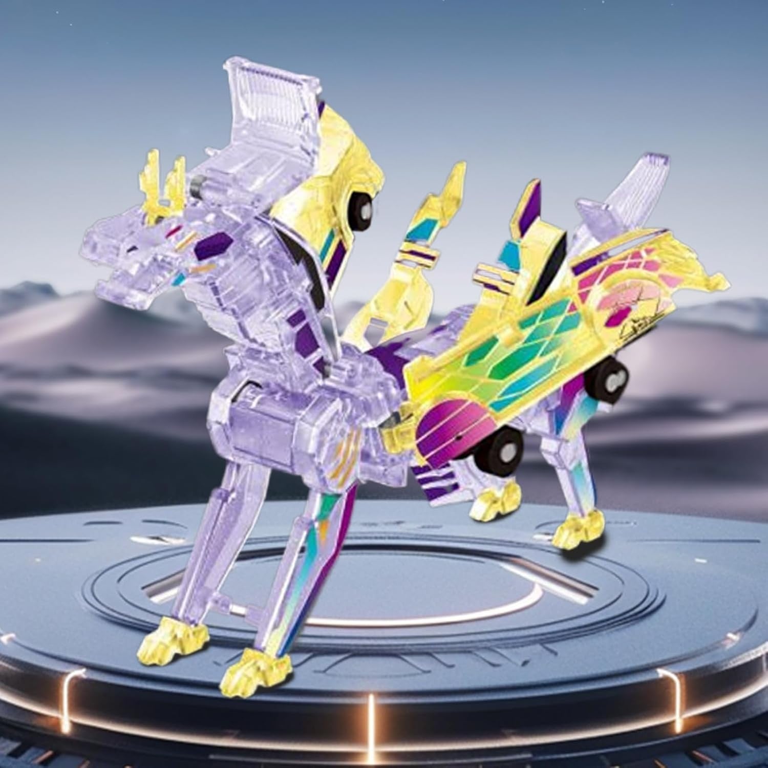 Jucărie Transformabilă 2in1 Flippy Silver Wing Flying Dragon - Multicolor (1) [ps:af68879a-736d-4f78-8c11-d7c8da8f2ae9]
