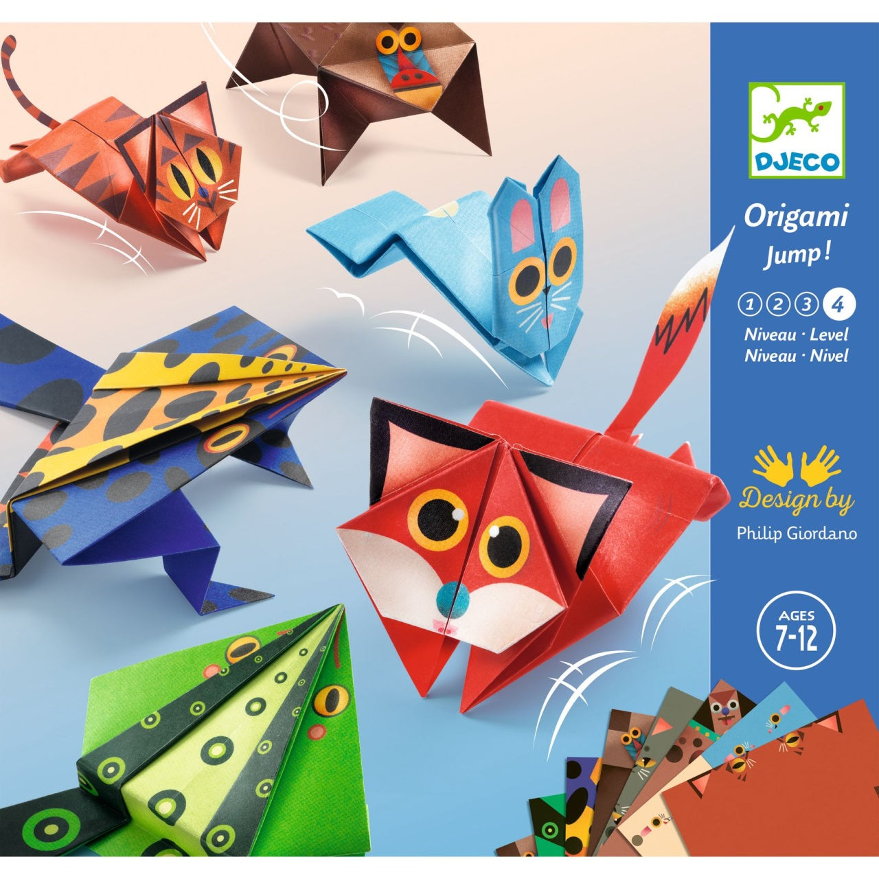 Joc creativ origami Animale saltarete, Djeco - Imagine 1 [ps:b07fca78-ffab-4d90-9500-1954820b01ff]