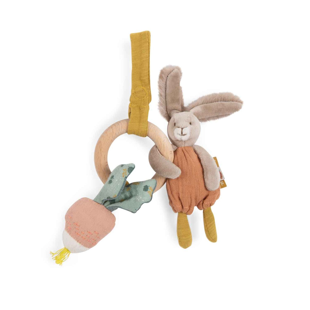 Jucarie bebe inel lemn cu iepuras, Moulin Roty - Imagine 1 [ps:287e20d7-a80c-4246-8def-9be5c9884148]