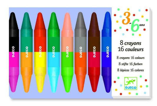 Creioane de colorat duble, Djeco - Imagine 1 [ps:609a6ed8-5715-4938-98bb-3d574a9c4343]